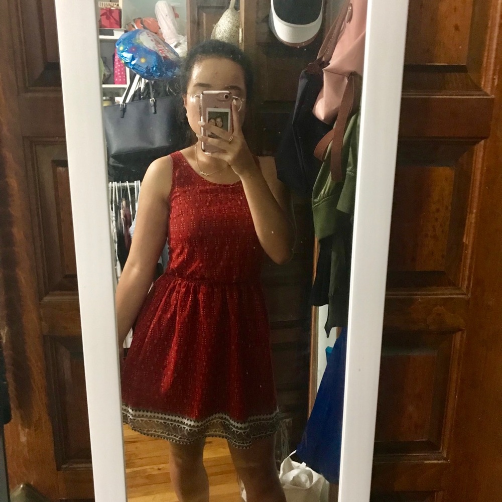 H&M red dress